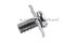 [E] น็อตยึดสายไฟ สแตนเลสชุบนิกเกิ้ล M5x10 mm พร้อมแหวนทรงสี่เหลี่ยม ขนาด 12x12 mm